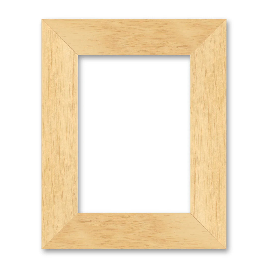 La cornice grezza 13×18 cm su fondo bianco