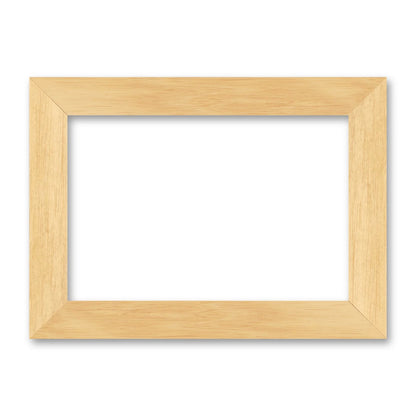 La cornice grezza 20×30 cm di traverso su fondo bianco