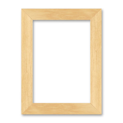 La cornice grezza 21×30 cm su fondo bianco