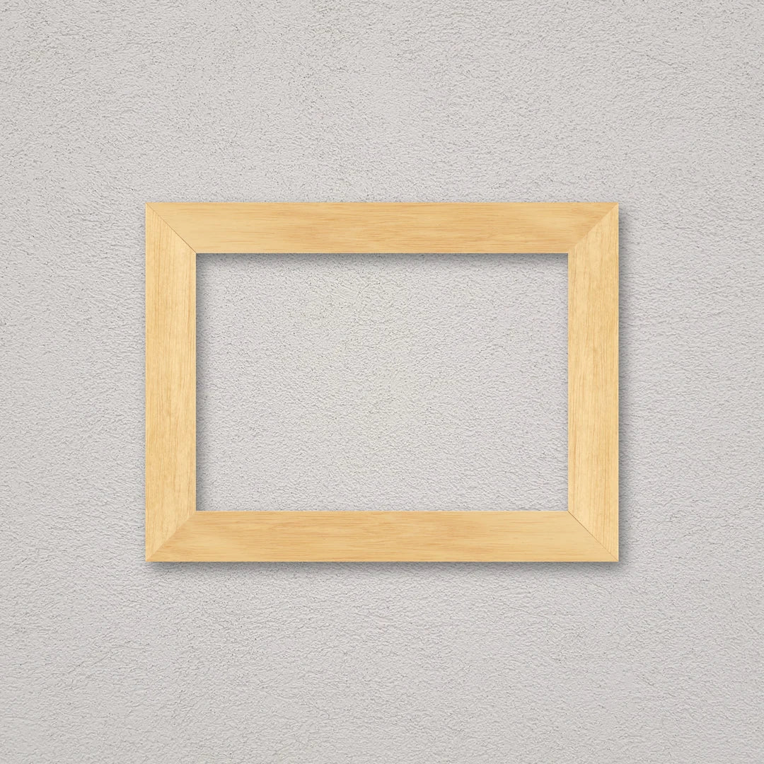 La cornice grezza 21×30 cm a parete di traverso: la cornice pronta per la tua immagine