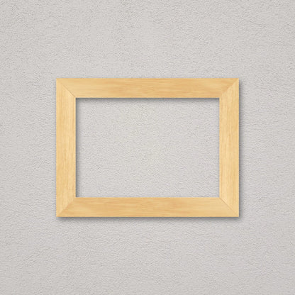 La cornice grezza 21×30 cm a parete di traverso: la cornice pronta per la tua immagine