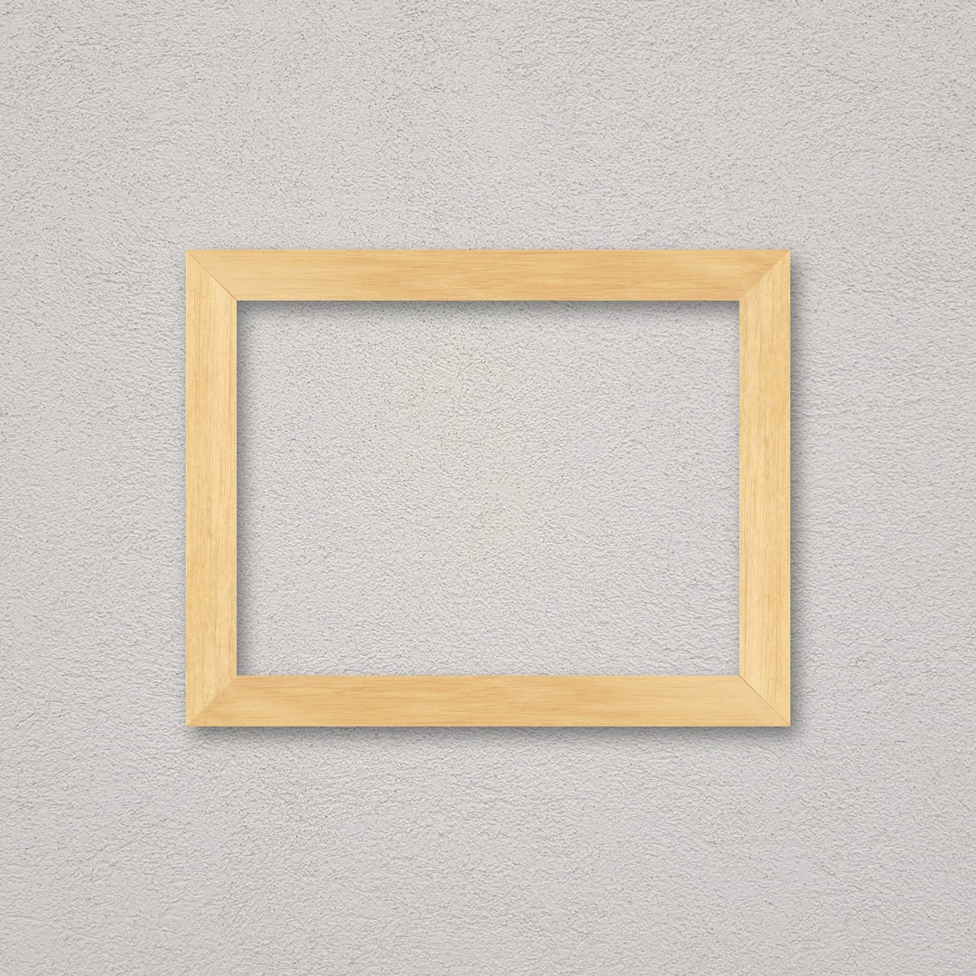 La cornice grezza 30×40 cm a parete di traverso: la cornice pronta per la tua immagine
