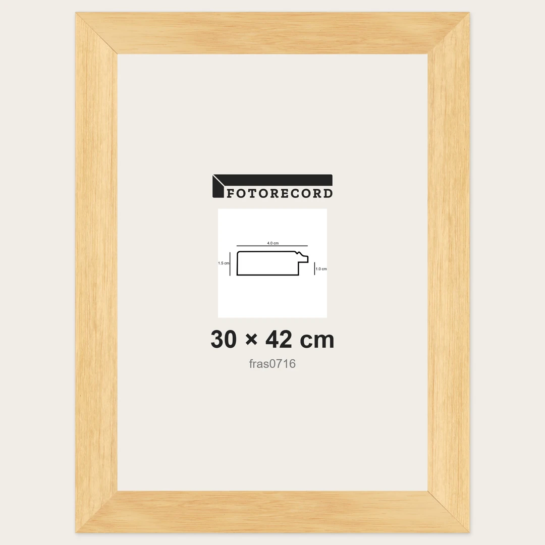 Cornici grezze fai-da-te 30x42 cm — Profilo piatto 40x15 mm