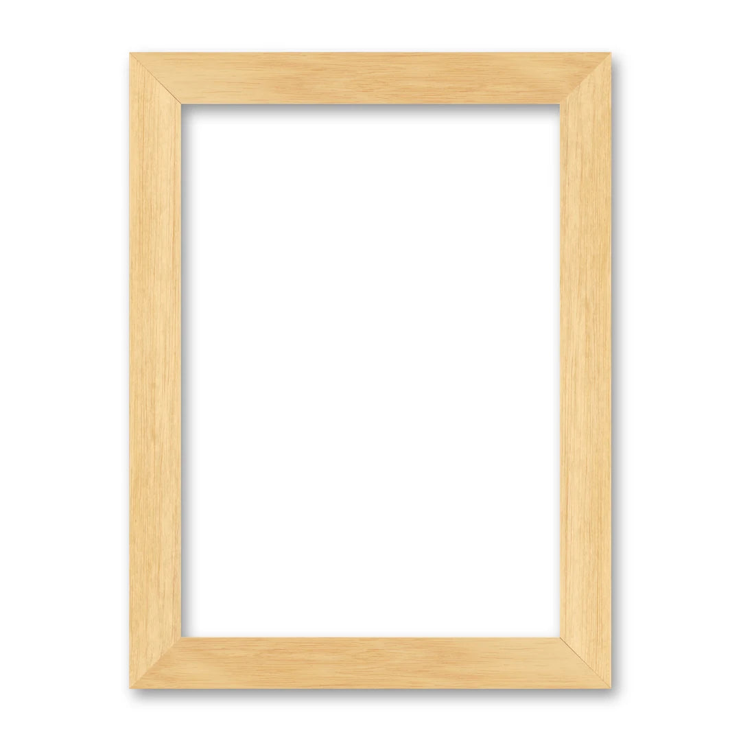 La cornice grezza 30×42 cm su fondo bianco