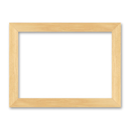 La cornice grezza 30×42 cm di traverso su fondo bianco