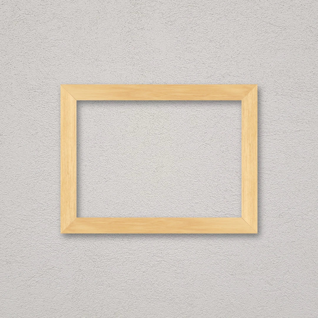 La cornice grezza 30×42 cm a parete di traverso: la cornice pronta per la tua immagine