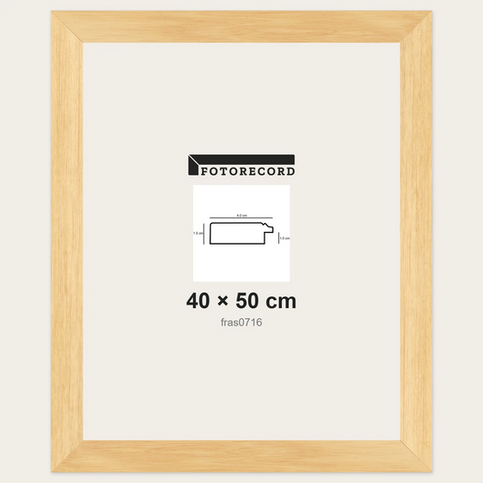 Cornici grezze fai-da-te 40x50 cm — Profilo piatto 40x15 mm