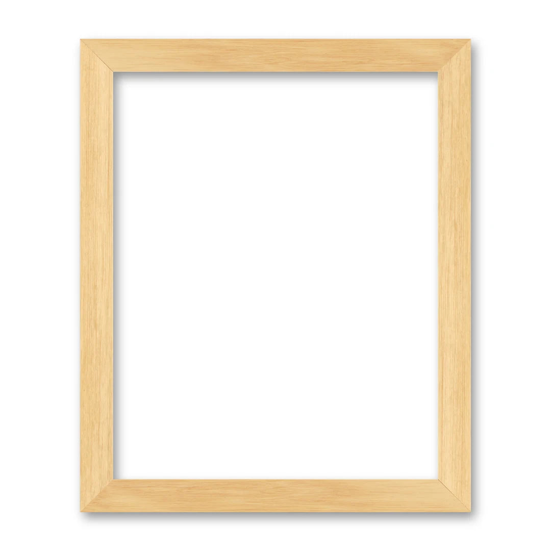 La cornice grezza 40×50 cm su fondo bianco
