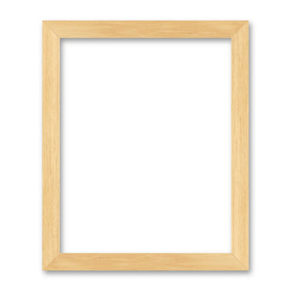 La cornice grezza 40×50 cm su fondo bianco