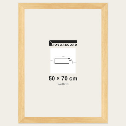 Cornici grezze fai-da-te 50x70 cm — Profilo piatto 40x15 mm