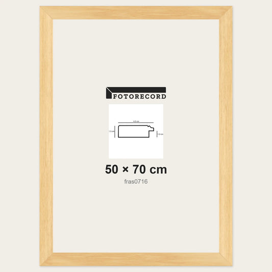 Cornici grezze fai-da-te 50x70 cm — Profilo piatto 40x15 mm