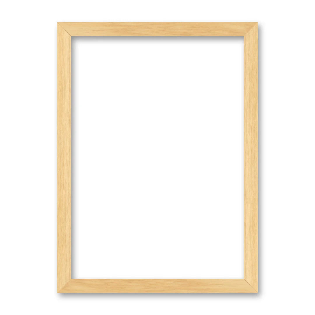 La cornice grezza 50×70 cm su fondo bianco