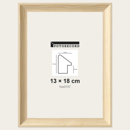 Cornici grezze fai-da-te 13x18 cm — Profilo sagomato 15x20 mm