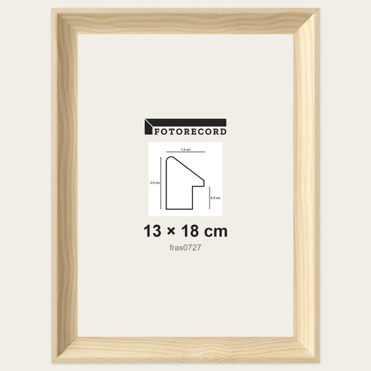 Cornici grezze fai-da-te 13x18 cm — Profilo sagomato 15x20 mm
