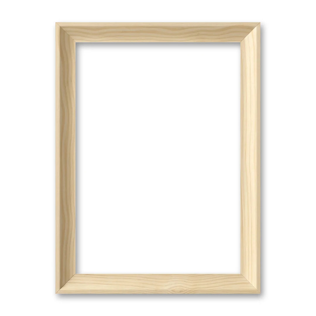 La cornice grezza 13×18 cm su fondo bianco