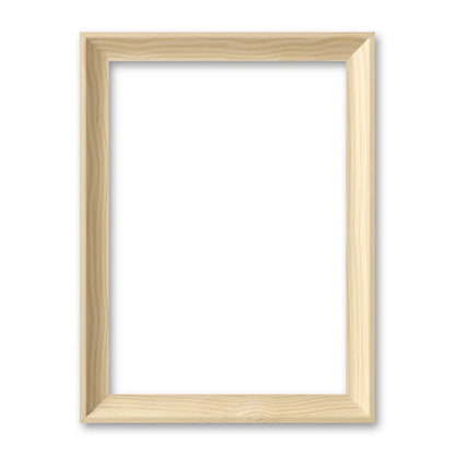 La cornice grezza 13×18 cm su fondo bianco