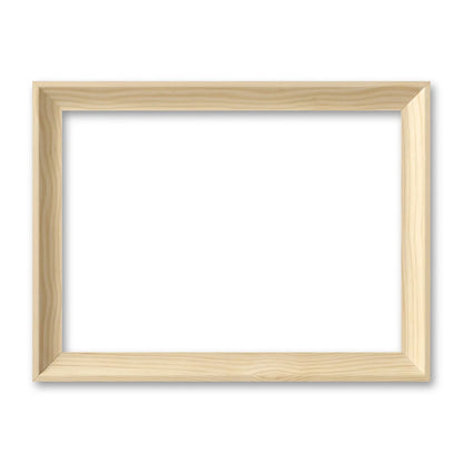La cornice grezza 13×18 cm di traverso su fondo bianco