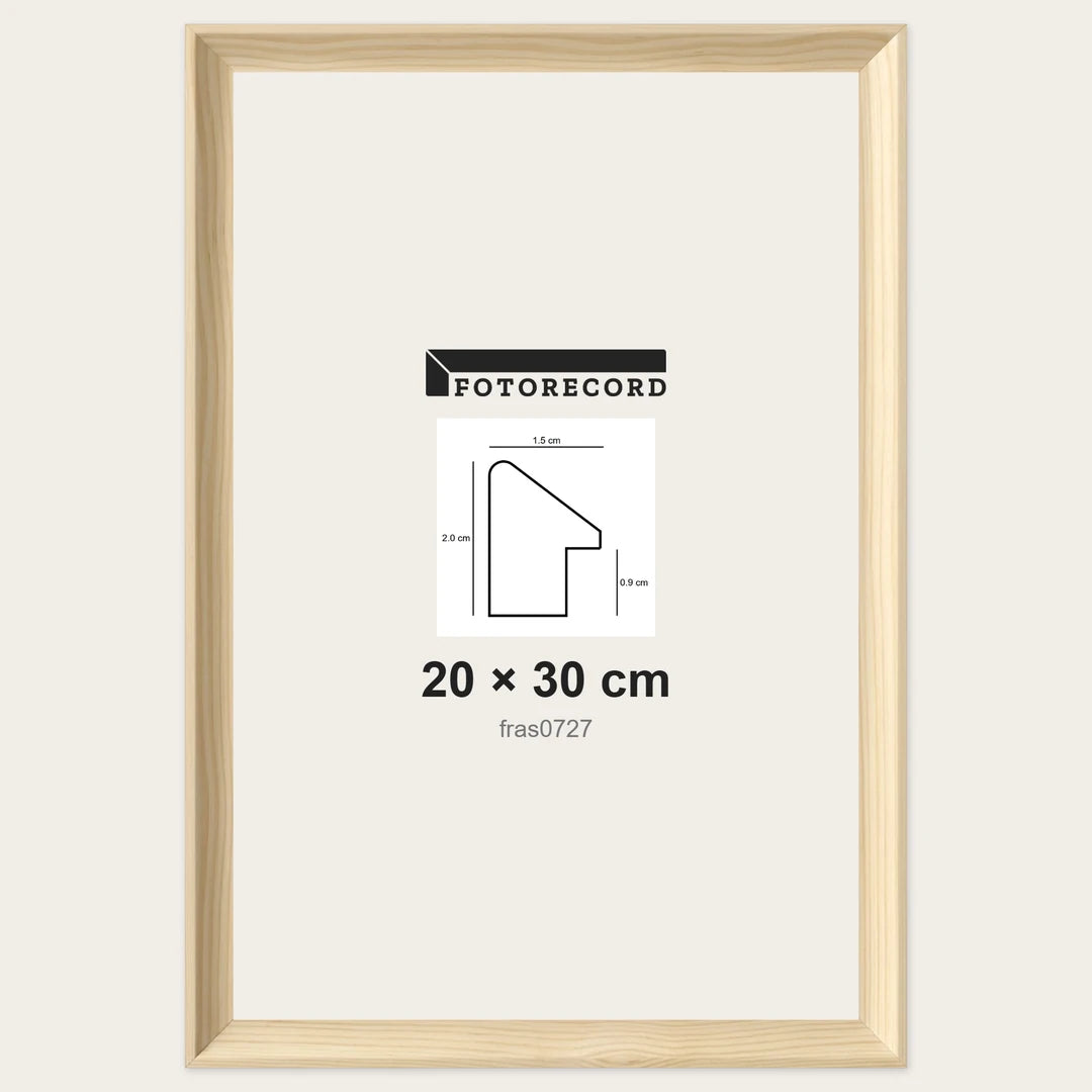 Cornici grezze fai-da-te 20x30 cm — Profilo sagomato 15x20 mm