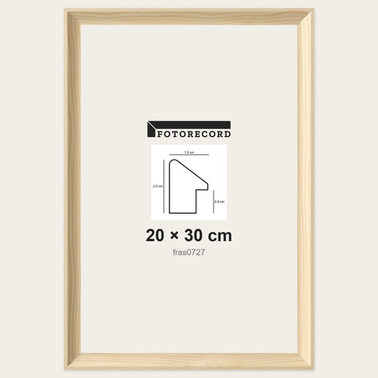 Cornici grezze fai-da-te 20x30 cm — Profilo sagomato 15x20 mm