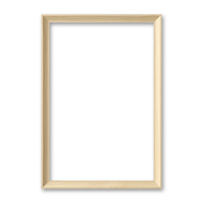 La cornice grezza 20×30 cm su fondo bianco