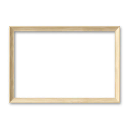 La cornice grezza 20×30 cm di traverso su fondo bianco