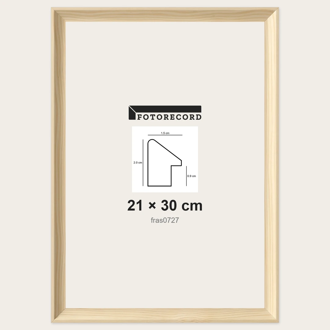 Cornici grezze fai-da-te 21x30 cm — Profilo sagomato 15x20 mm
