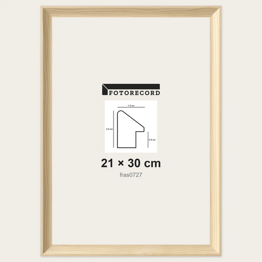 Cornici grezze fai-da-te 21x30 cm — Profilo sagomato 15x20 mm