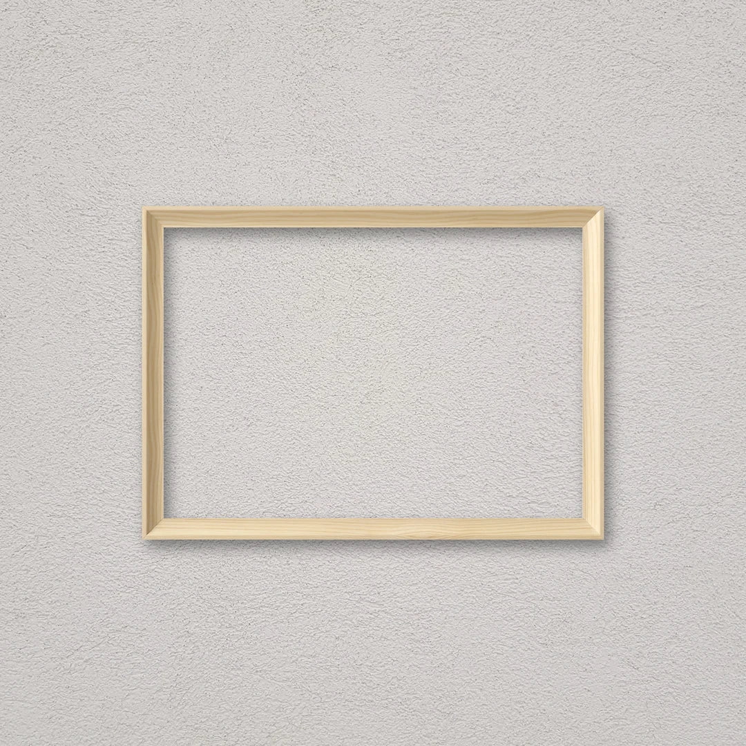 La cornice grezza 21×30 cm a parete di traverso: la cornice pronta per la tua immagine