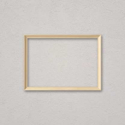 La cornice grezza 21×30 cm a parete di traverso: la cornice pronta per la tua immagine