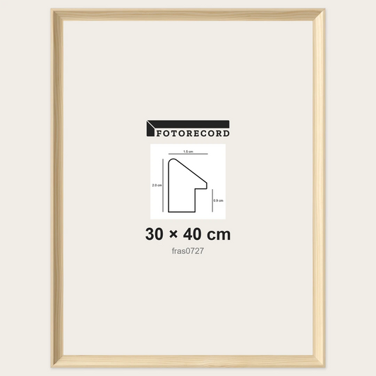 Cornici grezze fai-da-te 30x40 cm — Profilo sagomato 15x20 mm
