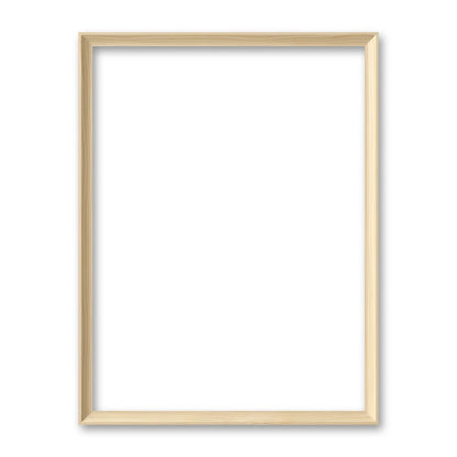 La cornice grezza 30×40 cm su fondo bianco