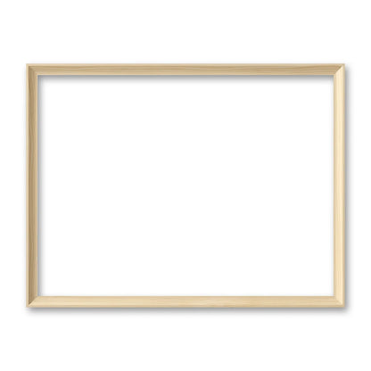La cornice grezza 30×40 cm di traverso su fondo bianco