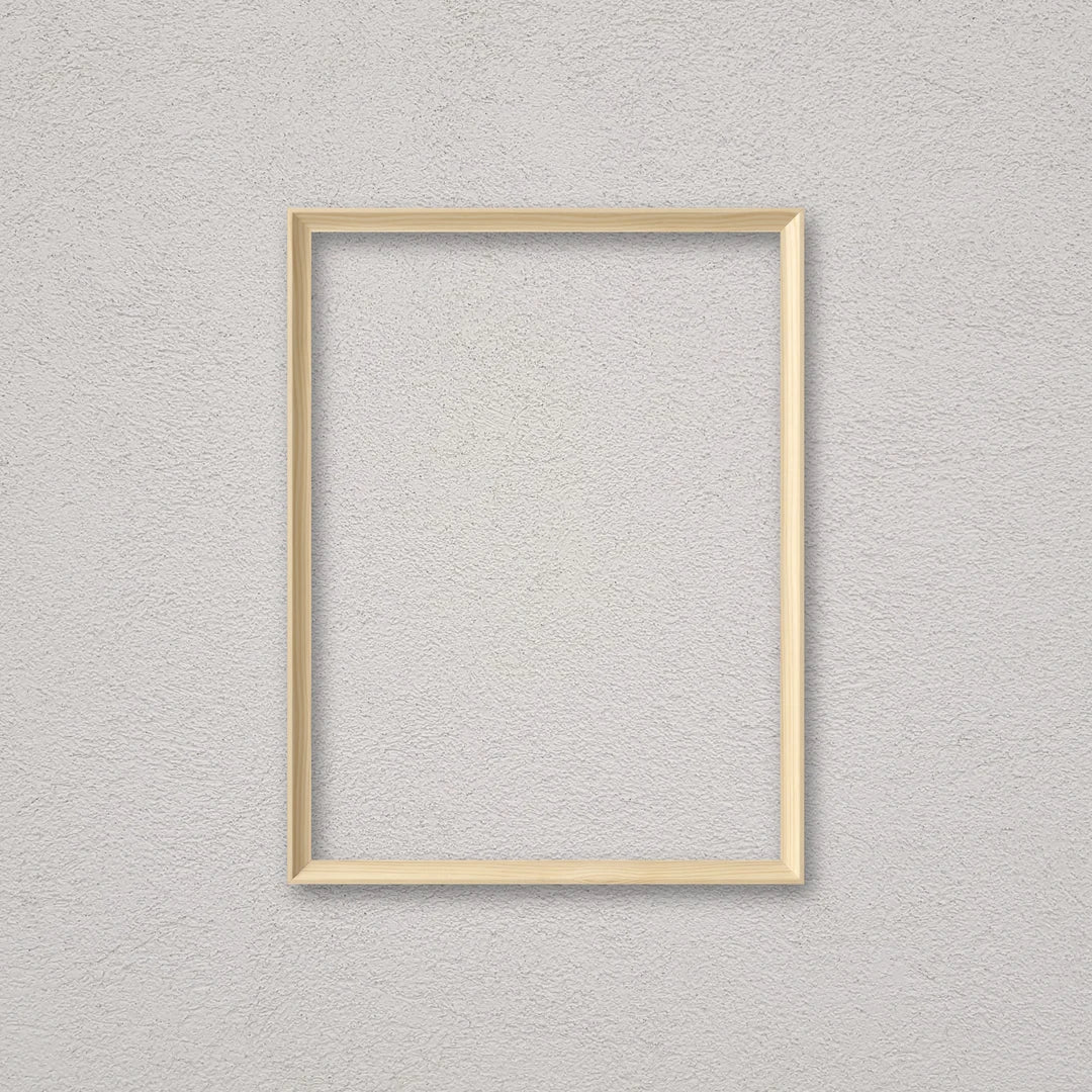 La cornice grezza 30×40 cm a parete: la cornice pronta per la tua immagine