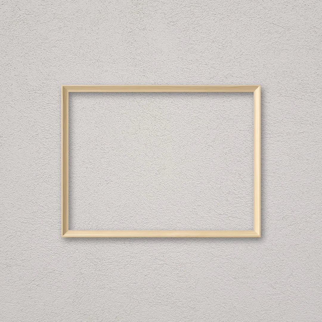 La cornice grezza 30×40 cm a parete di traverso: la cornice pronta per la tua immagine
