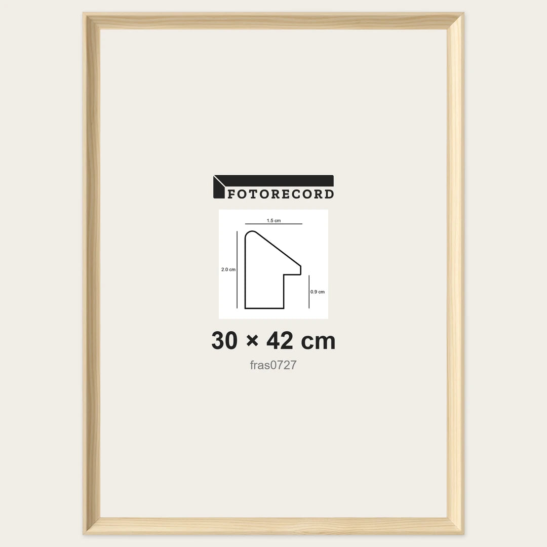 Cornici grezze fai-da-te 30x42 cm — Profilo sagomato 15x20 mm