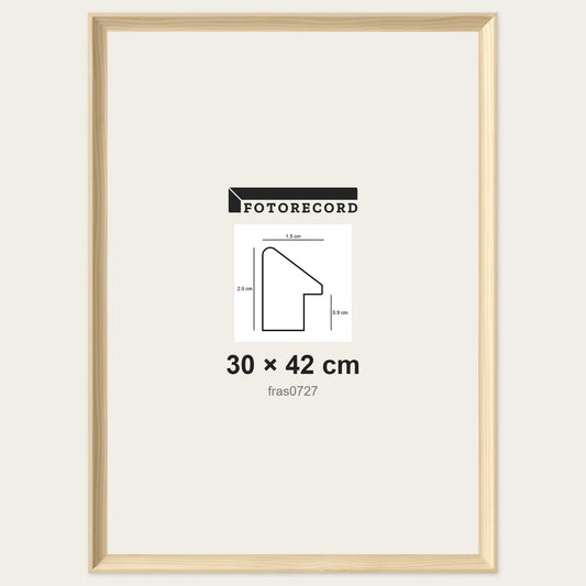 Cornici grezze fai-da-te 30x42 cm — Profilo sagomato 15x20 mm