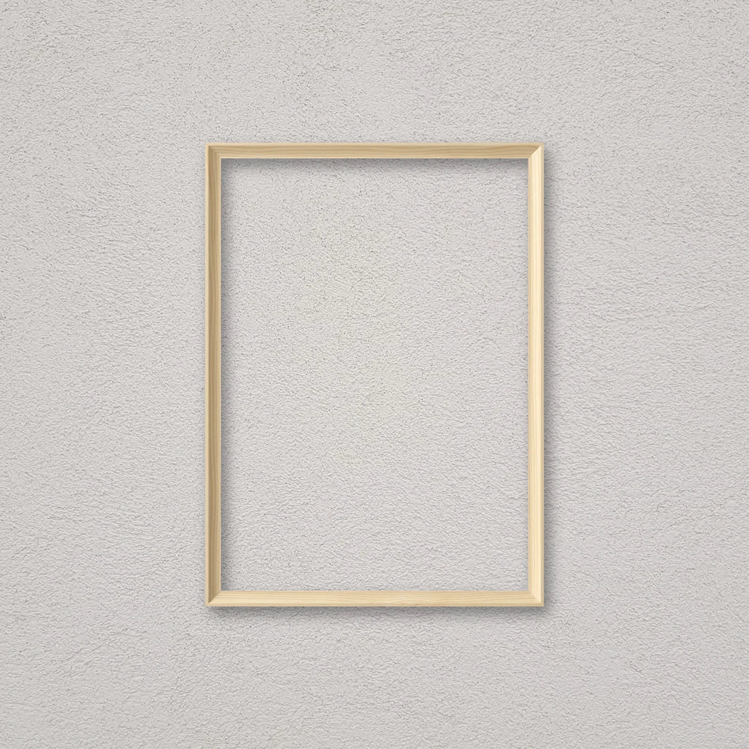La cornice grezza 30×42 cm a parete: la cornice pronta per la tua immagine