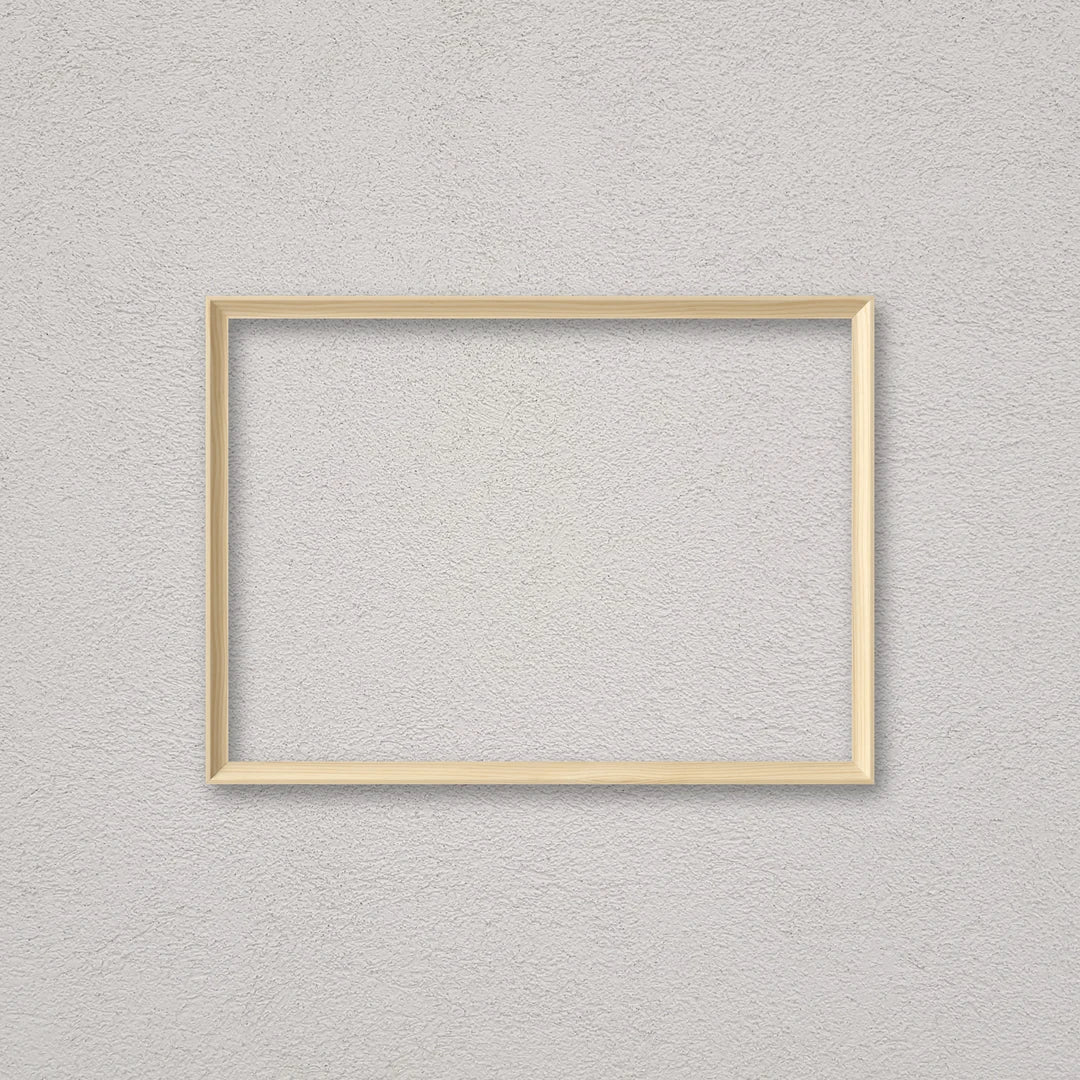 La cornice grezza 30×42 cm a parete di traverso: la cornice pronta per la tua immagine