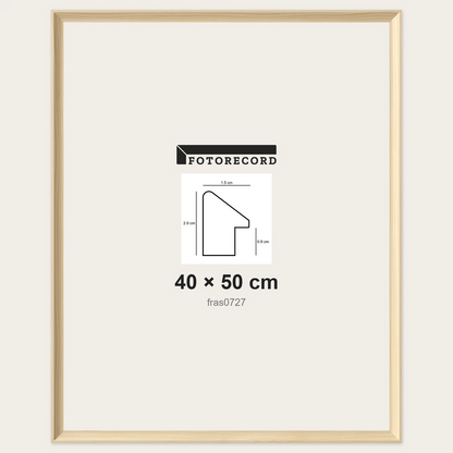 Cornici grezze fai-da-te 40x50 cm — Profilo sagomato 15x20 mm