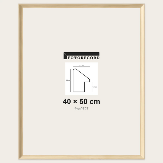 Cornici grezze fai-da-te 40x50 cm — Profilo sagomato 15x20 mm