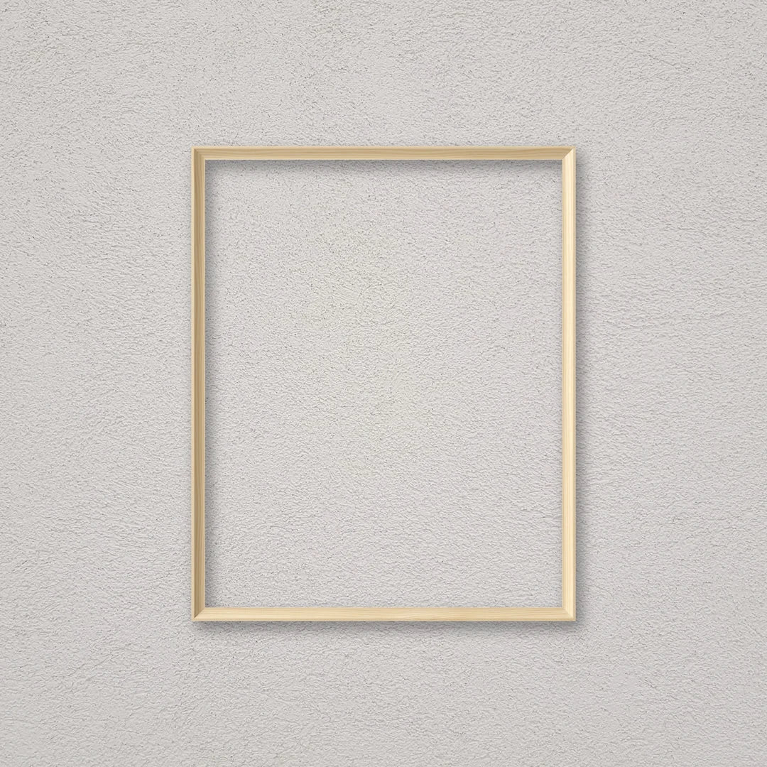 La cornice grezza 40×50 cm a parete: la cornice pronta per la tua immagine