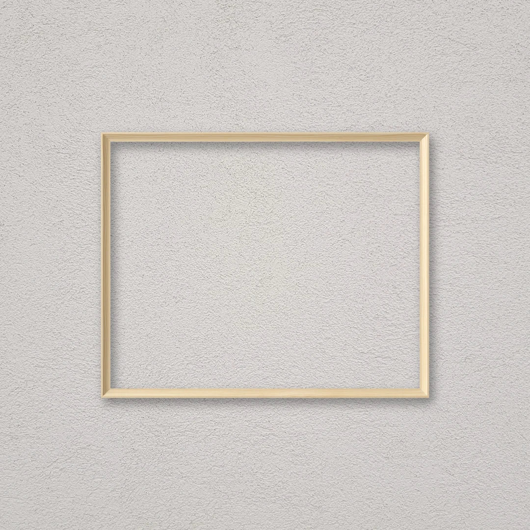 La cornice grezza 40×50 cm a parete di traverso: la cornice pronta per la tua immagine