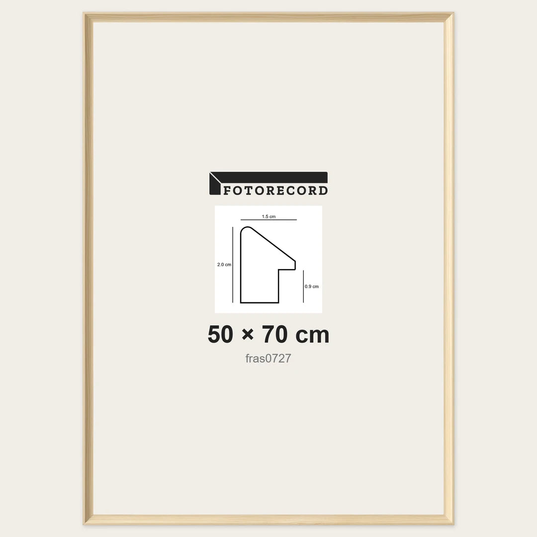 Cornici grezze fai-da-te 50x70 cm — Profilo sagomato 15x20 mm