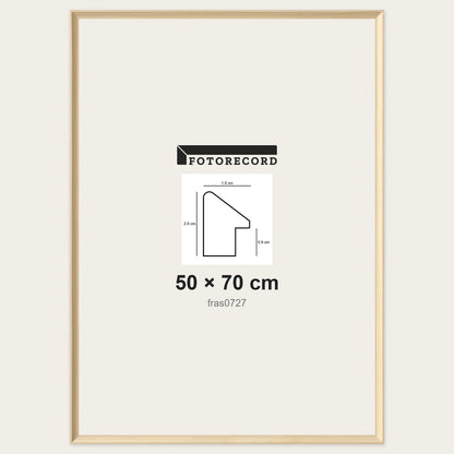 Cornici grezze fai-da-te 50x70 cm — Profilo sagomato 15x20 mm