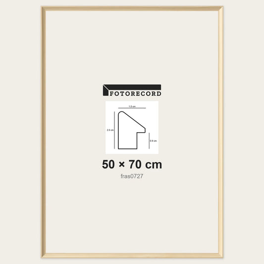Cornici grezze fai-da-te 50x70 cm — Profilo sagomato 15x20 mm