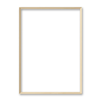 La cornice grezza 50×70 cm su fondo bianco
