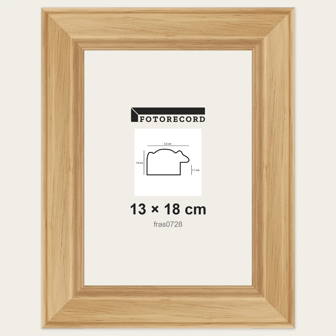 Cornici grezze fai-da-te 13x18 cm — Profilo sagomato 32x19 mm