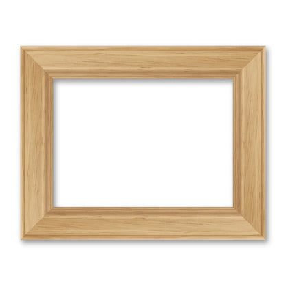 La cornice grezza 13×18 cm di traverso su fondo bianco