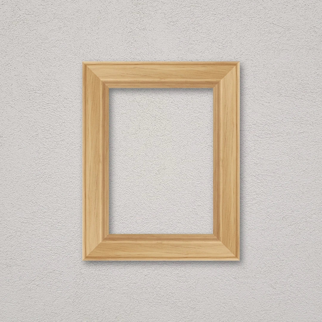 La cornice grezza 13×18 cm a parete: la cornice pronta per la tua immagine