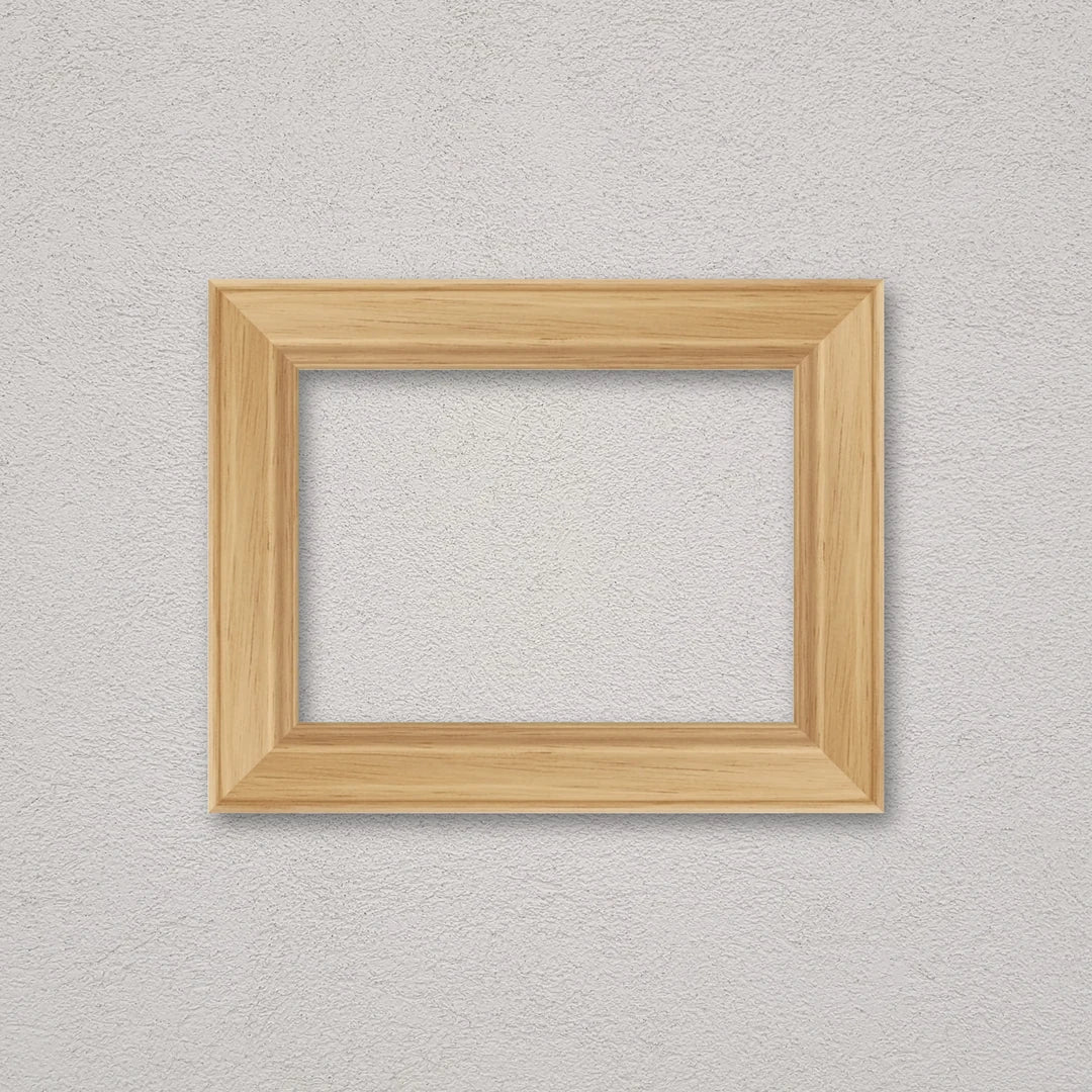 La cornice grezza 13×18 cm a parete di traverso: la cornice pronta per la tua immagine